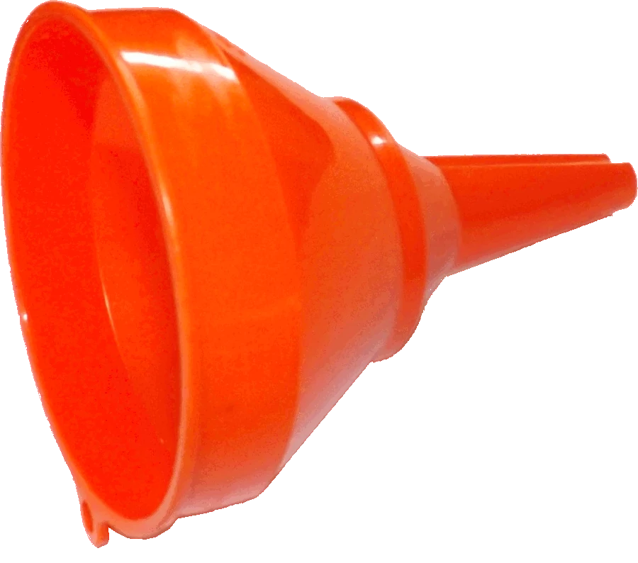 Orange Funnel with Mesh Filter