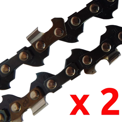 2 x Chainsaw chains for Aldi chainsaws with 45cm bar