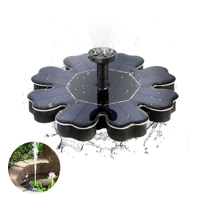 Floating Solar Fountain Flower-shape Water Pump for Outdoor Bird
